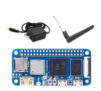 Banana Pi BPI-M2 Zero Single Board Computer, Allwinner H3 Quad-Core Cortex-A7, 512MB DDR3, Mini HDMI, CSI Camera, Compatible with Raspberry Pi 3, 65 x 30 mm (Board + Power + Antenna)