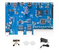 Banana Pi BPI-RV2 RISC-V Gateway Router Board with SF21H8898, 1x 2.5G WAN 5X Gigabit LAN 512MB DDR3 RAM M.2 MINI PCIE USB 2.0, for Enterprise Grid Gateway Workstation Hosts Smart Home (Without POE)