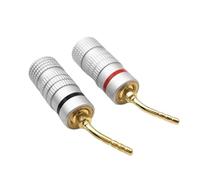 Banana Plugs Open Screw Type Gold Plated Speaker Plugs Audio jack Connector(Lantern Type)