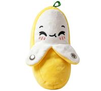 Banana Plush Toy - 22x13x13cm Musical Plush Toy With Sounds, Chime Sounding Figure, Funny Interactive Triple A Battery Power, Soft Polyester Fleece Doll For Nursery Crib Kids Bedroom