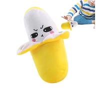 Banana Plush Toy - Interactive Musical Fruit Doll, Touch Activated Soft Figure, Piano Sound Companion | Sensory Learning Plaything For Children Crib Party Home Decoration Use, 16x10x7cm/6.3x3.94x2.76