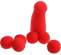 Banana Prank Sponge magic ball , Sponge Brother with 4 Red Sponge Balls, Big Red Sponge magic props , Funny Stage Magic Accessories, magic tricks for adults