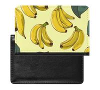 Banana Print Passport Holder Cover Passport Cover Protector Essentials with Credit Card Slots Slim Travel Wallet Covers Documents Organizer Protector for Man&Women