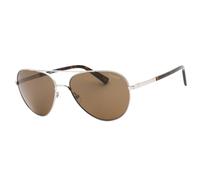 Banana Republic Bronze Pz Lensed Ruthenium Silver Sunglasses Silver One Size