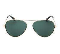 Banana Republic Green Lensed Light Gold Sunglasses - One Size