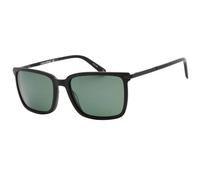 Banana Republic Green Pz Lensed Matte Black Sunglasses Green One Size