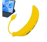 Banana Shape Splitter - Expander Hub Type C Multiple Portable Adapter Ultra Slim | PC Simultaneous to 4 Device Charging Devices, Built-in Surge Protection for l