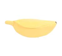 Banana Shaped Cat Bed, Soft Cozy Pet Cave Bed with Semi - Enclosed Design, Warm Cat Cuddle Bed for Kittens, Puppies and Small Dogs, Crystal Velvet + Pearl Cotton (L)
