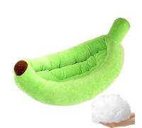 Banana Shaped Cat Cage Mats - Banana Bed For Cats | Soft Plush For House On Boat For Pets, Warm Cuddle Bed | Cage Mats For Dogs And Cats A