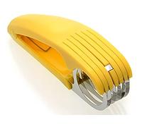 Banana Slicer For Kitchen Tools , ABS + Stainless Steel Fruit Salad Peeler Cutter , Easy Handle 2.1*1.8*7.1 Inch Kids Vegetable Chopper , Dishwasher Safe For Cucumber , Sausage , Strawberry , Grape