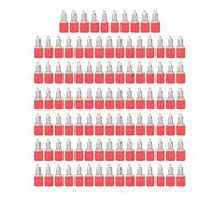 Banana Socket M6, Plated Brass, 100Pcs, 4mm Inner Hole -, Reliable Current Transmission, Ideal for Electronics (Red)