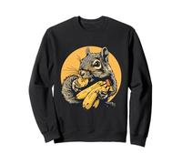 Banana Squirrel Banana Fruit Artwork Wildlife Banana Lover Sweatshirt