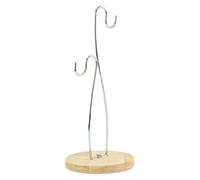 Banana Stand, Banana Stand for Kitchen Counter | Banana Keeper for Freshness | Wood Base and Stainless Steel for Kitchen Counter, Pantry, Dining Cabinet