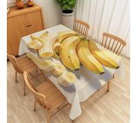 Banana Tablecloth 120x120 cm, Fresh Fruit Square Table Cover