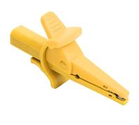 Banana Test Clip J.60041 Alligator Clips Electrical Test Clips with 4mm Banana Jack Socket Terminals Test Crocodile Clamp Clips for Car Trucks Electrical Projects(Yellow)