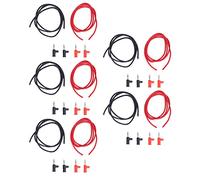 Banana Test Lead Kit 5 Sets Brass ABS Shell 30V AC 60V DC 19A Testing Wire for Electronic Testing and Laboratory Use