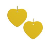 Banana Yellow Print Xmas Ornaments, Christmas ceramic love pendant Hanging for Xmas Tree Home Indoor Outdoor Decor