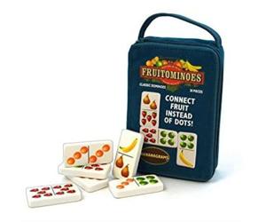 Bananagrams Fruitominoes Domino Game with Storage Bag
