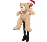 bananair - Giant Teddy Bear 100 cm Made in France, Ultra Soft and Fluffy, Cuddles Assured - Big Teddy Bear for Birthdays, Bedroom Decor, Celebrations (Beige)