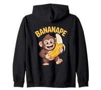 BANANAPE Funny Monkey Banana Pun For Kids Zip Hoodie