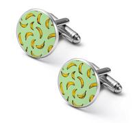 Bananas Fruit Men's Cufflinks Alloy Cuff Link Classic Shirt Accessories for Party Business Wedding