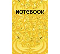 BANANAS GALORE FUN 3D THEME DESIGN NOTEBOOK: Tropical Inspired Yellow Background Bananas 3D Themed Design Notepad Journal - 6 X 9 INCHES - 150 PAGES