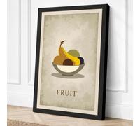Bananas in Grey Bowl Canvas Wall Art Print 36x24 Inch