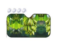 Bananas Small Car Windshield Sunshade - Quick Cooling in The car in Summer, Portable Storage Sunshade