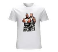 BANANATRIP Dudley Boyz 11A Anime Blouse T-Shirt Printed Graphic White Mens Top Tee 3XL