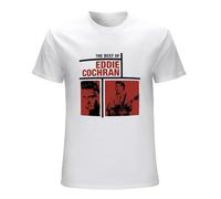 BANANATRIP Eddie Cochran The Best of Eddie Cochran T-Shirt Printed Graphic White Mens Top Tee S