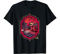 BANANATRIP Hazbin Hotel Alastor T-Shirt Printed Graphic Black Mens Top Tee M