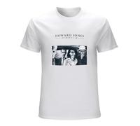 BANANATRIP Howard Jones Human'S Lib T-Shirt Printed Graphic White Mens Top Tee S