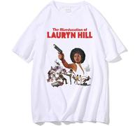 BANANATRIP The Miseducation of Lauryn Hill Unisex T-Shirt Printed Graphic White Mens Top Tee L