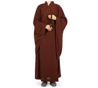 Bananaww Buddhist Monk Robe for Men - Shaolin Robe in Cotton for Zen Meditation, Kung Fu, Tai Chi, Temple Outfit Unisex Autumn Winter, Breathable, Comfortable