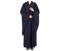 Bananaww Buddhist Monk Robe for Men - Shaolin Robe in Cotton for Zen Meditation, Kung Fu, Tai Chi, Temple Outfit Unisex Autumn Winter, Breathable, Comfortable