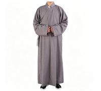 Bananaww Shaolin Buddhist Monk Dress - Buddhist Robe Shaolin Monk Robe Buddhist Robe Shaolin Clothing Meditation Robe for Zen Kung Fu, Unisex Autumn Winter, Breathable Linen Cotton