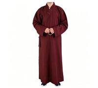 Bananaww Shaolin Buddhist Monk Dress - Buddhist Robe Shaolin Monk Robe Buddhist Robe Shaolin Clothing Meditation Robe for Zen Kung Fu, Unisex Autumn Winter, Breathable Linen Cotton