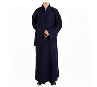 Bananaww Shaolin Buddhist Monk Dress - Buddhist Robe Shaolin Monk Robe Buddhist Robe Shaolin Clothing Meditation Robe for Zen Kung Fu, Unisex Autumn Winter, Breathable Linen Cotton