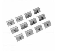 banapoy 12Pcs Car Wind Deflector Buckle, Stainless Steel Wind Rain Deflector Channel Fixed Window Clip, Car Clips Replacement for Heko G3 Sned