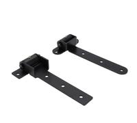 banapoy 13 Inch Heavy Duty Strap Gate Hinges 900LBS Black | Weldable Steel Build, Barn Shed Fence Use, 180 Degree Swing, Anti Sag Hardware, Ball Bearing Action