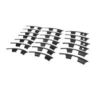 banapoy 20 Inch Wheel Rim Protector, Split Type ABS Rim Hubcaps Cover, Snap Buckle, Strips for Curb Rash Prevention, Replacement for Y 2025 2026, for Helix Wheel (Black)