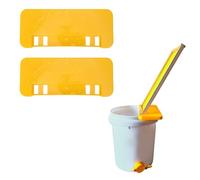 banapoy 2pcs Uncapping Tank Holder, Plastic Honey Bucket Scraper Tool Beekeeping Flat Honey Bucket Holder Shelf Scraper Tool, for Beehive Frame (Yellow)