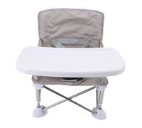 banapoy 3 in 1 Baby Booster Seat, Portable Foldable Feeding Seat Toddler Chair with Removable Tray, Camping Floor Chair with Straps for Home and Travel
