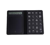 banapoy 3 in 1 Bluetooth Number Pad, Slim 23 Keys Foldable Wireless Numeric Keypad with Display Calculator & Touchpad, Portable Financial Accounting Keyboard for Laptop PC Desktop