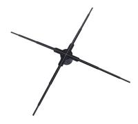 banapoy 3D Hologram Fan 39inch Naked Eye LED Display Projector, 1332 3000x1332 Resolution Holographic Advertising for Business Shop Party, 2500 Cd/m² Brightness, 176°, 4 Blades (GB Plug)