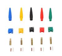 banapoy 5 Sets 200A Cam Lock Power Connector | Color Coded Camlocks Connectors, 5 Male Plugs and 5 Female Inlet, Power Distribution for Stage Entertainment, Industrial
