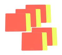 banapoy 5Pcs Soccer Referee Card, Professional Red and Yellow Football Referee Cards, Warning Ejection for Sports Competitions for Umpire Judge Scorebook