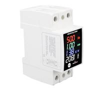 banapoy Digital Energy Meter AC30-400V 0-100A Voltmeter Ammeter, with Power Factor Display for Rail Installation Electricity Usage Monitor