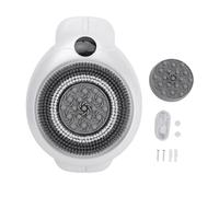 banapoy Electric Back Scrubber for Shower, Wall Mounted Automatic Body Scrubber with Soft Hairs, Efficient Hands Free Back Massager for Deep Cleaning