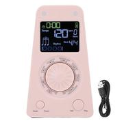 banapoy Electronic Digital Metronome, 30bpm - 280bpm Color Display Portable Electronic Metronome, 10 Tones, BT Speaker Function, for Guitar Drum Piano Violin Ukulele (Pink)